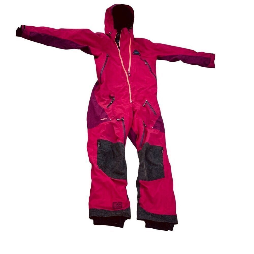 Vintage Tobe Sympatex Snowmobile Winter Ski Mono Suit Size Medium
